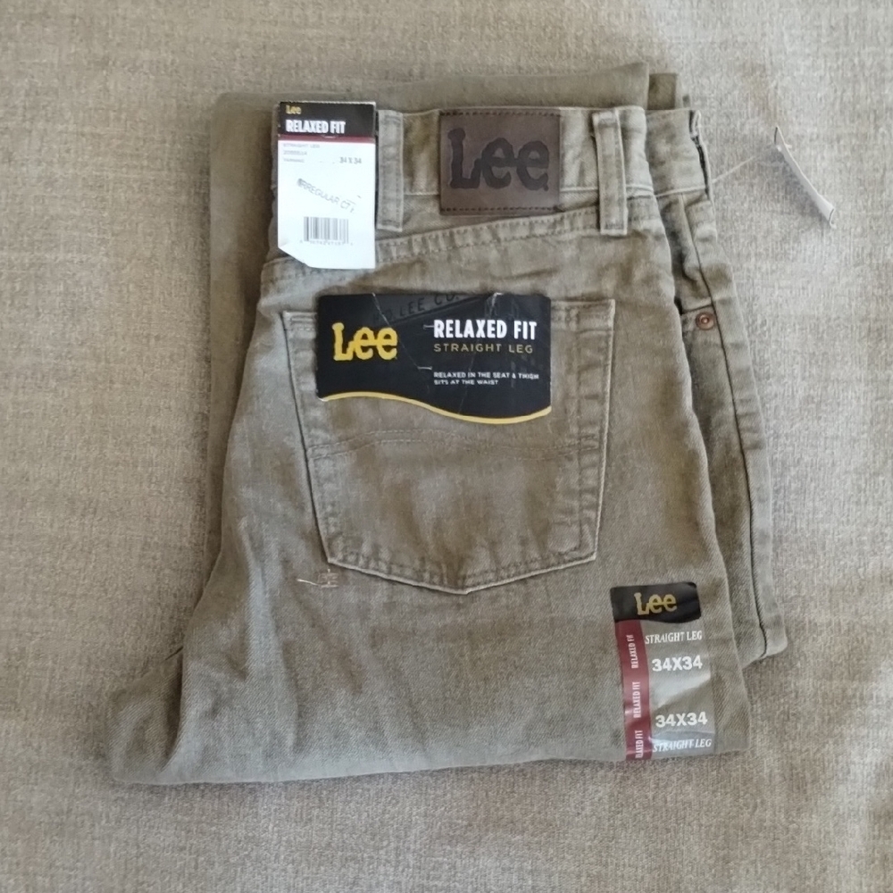 Lee Men's Relaxed Fit Jeans - Brown